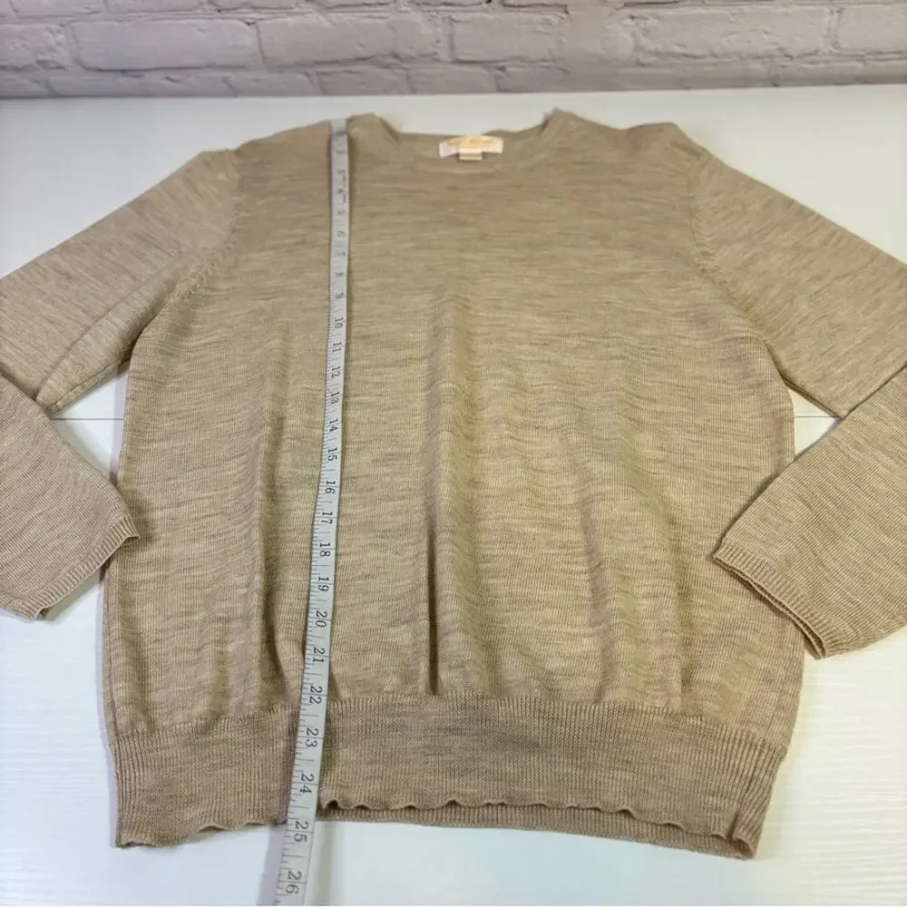 Brooks Brothers Men's Beige Wool Sweater Size Large 0424